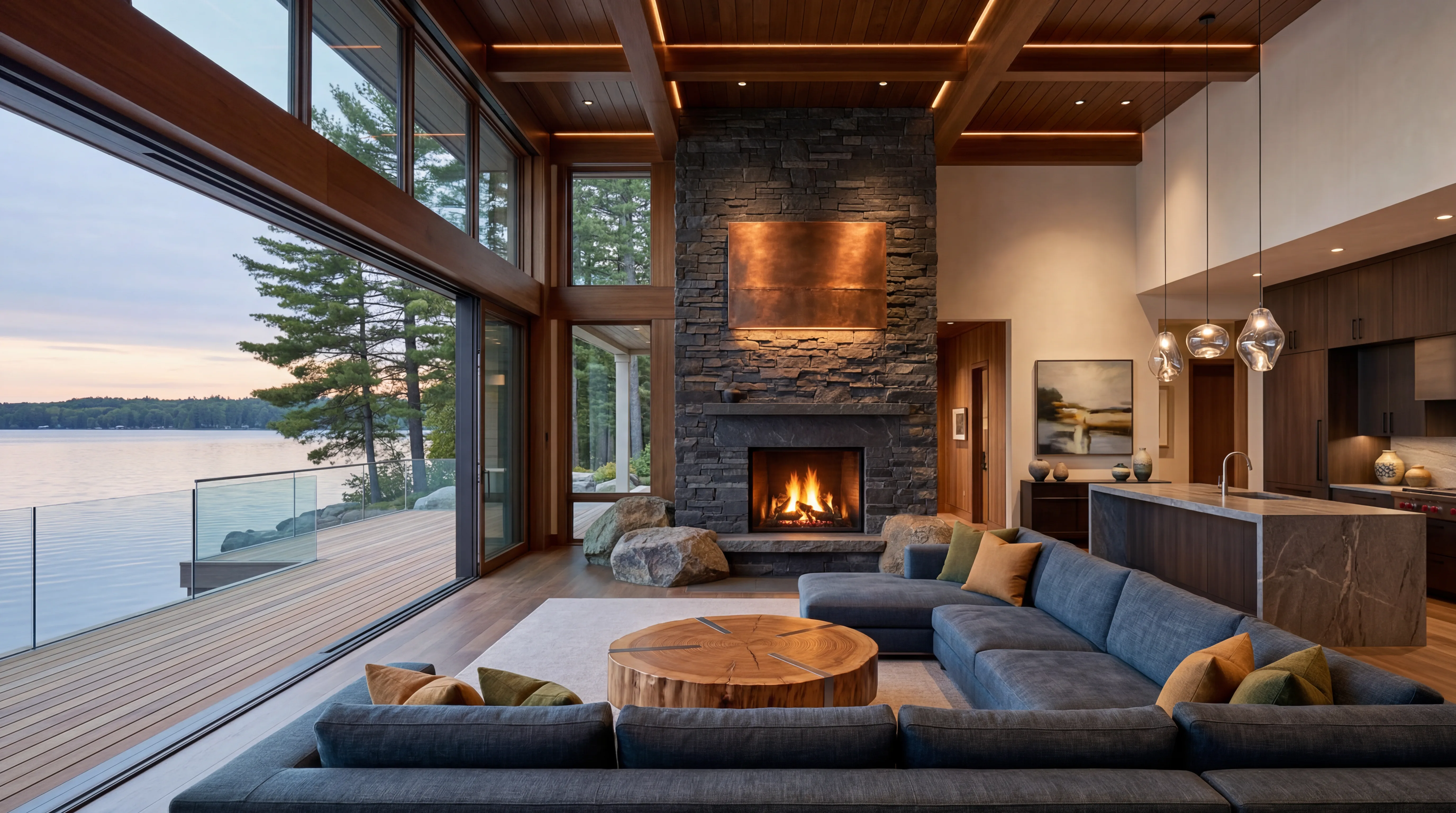 Wayzata Waterfront Estate — dining room